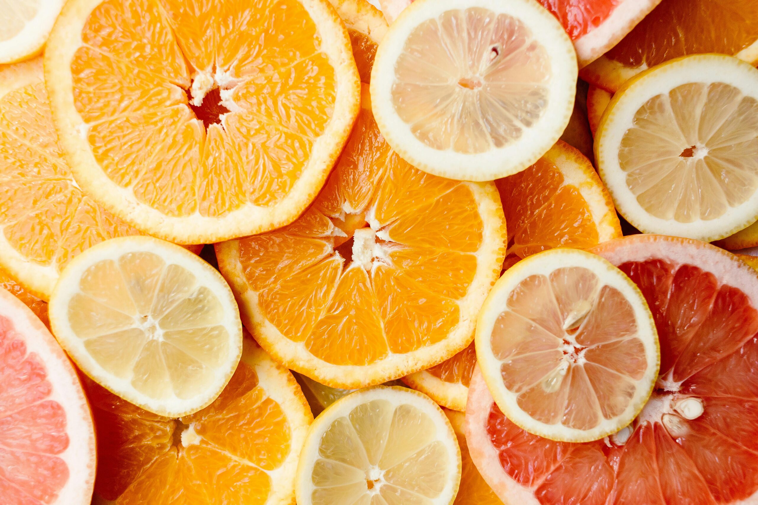 Citrus fruits rich in Vitamin C